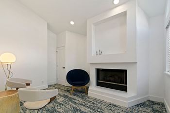 Clubhouse With Fireplace at Alvista Trailside Apartments, Englewood, Colorado